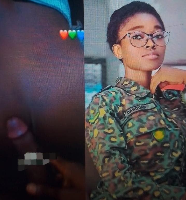 Ghana leak sex video- military lady gets fucked by superior