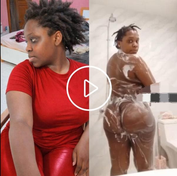 African ebony girl nude bathroom video