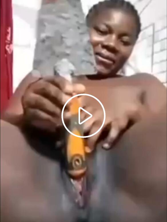 African House uses husband cement mixer to fuck her pussy